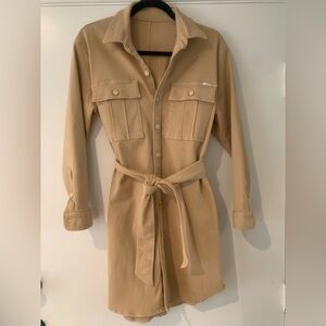 Mother Denim Khaki Shirt Dress size M Brand New Never Worn Condition